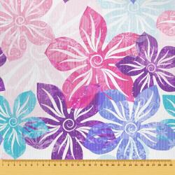 Heko Panels Textil anyag, Színes virágok, Poliészter 100%, 210g/pm, Méret: 100cm x 155cm (DR064)