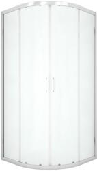 NEW TRENDY New Varia cabină de duș 80x80 cm semicircular crom luciu/sticlă transparentă K-5466 (K5466)