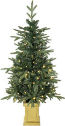 HomCom Brad artificial de Crăciun, 120 cm, brad cu 110 LED-uri, 147 vârfuri, 2 culori de iluminare, telecomandă | Aosom Romania (83C-341V00GN)