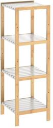 CASARIA Bambusz polc 110x33x34 cm - fehér (107920)