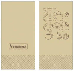 Lucart Eco Natural Szalvéta 33x33cm Jó reggelt 1/8-os 2 rétegű 50 lap/csomag (82130300)