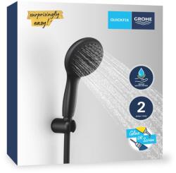GROHE Set dus GROHE Vitalio Start 110, 2 tipuri de jet, finisaj mat schwarz (87261819)