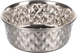 Flamingo Diami Inox gumis fémtál 1000 ml - dogshop
