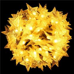 Brius (DL) Instalatie stelute luminoase pentru gradina, 5 metri, 50 LED-uri, cu baterii, galben (CL-0179)