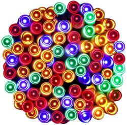 Brius Instalatie lumini de exterior pentru gradina, 10 metri, 100 LED-uri, cu baterii, multicolor (CL-4032)