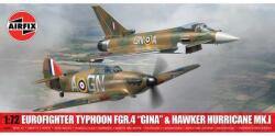 Airfix Kit clasic avion A40002 - Eurofighter Typhoon FGR. 4 (GINA) + Hawker Hurricane Mk. I (Twi) (30-A40002)