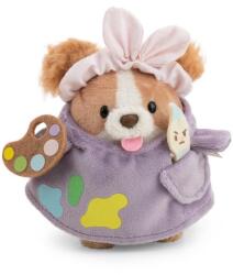 NICI pluș MyMochi Cocker Spaniel Brushy 8 cm cu pensulă și costum de pictor, ambalaj cadou (OLP102062905)