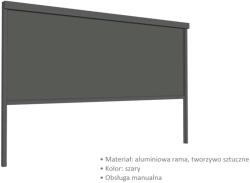 Chomik Copertină ZIP rezistentă la vânt pentru pergolă din aluminiu 3m gri, Teslin 80456 (VIN0630)