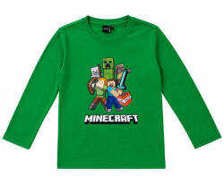 Minecraft Battle Green gyerek hosszú ujjú póló, felső 12 év / 152 cm (85MSL711173B12)
