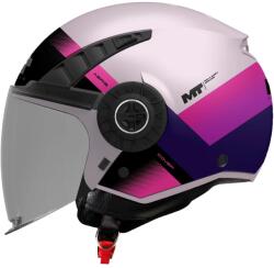 MT Helmets Cască de motocicletă deschisă MT Aeris Cover C8 roz-violet mat (MT1377E27C82)