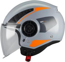 MT Helmets Cască de motocicletă deschisă MT Aeris Demure C4 gri-portocaliu (MT1377D46C41)