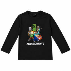 Minecraft Battle Black gyerek hosszú ujjú póló, felső 6 év / 116 cm (85MSL711173A6)