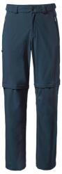 VAUDE Farley Stretch T-Zip Pants III férfi túranadrág cipzáros leválasztással - Dark Sea, 50-Long méret, gyorsan száradó, rugalmas trekking nadrág