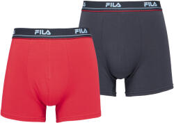 Fila MAN BOXER 2 PACK SEASONAL Gri închis, Roșu, Alb M (FU5393/2-660)