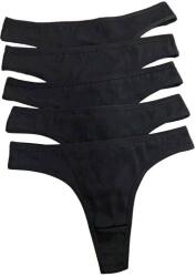 Shein Fekete Tanga Bugyi 10 Pack S07__L