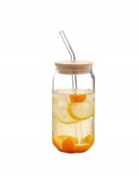 Shein befőttesüveg szívószállal 500ml S07 14.3X7.5CM