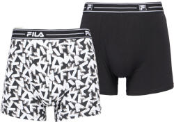 Fila MAN BOXER 2 PACK SEASONAL Negru, Alb L (FU5387/2-999)