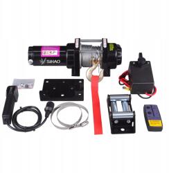 SIHAO elektromos csörlő 4500 font 12V Atv Utv kötél szintetikus távirányító IP55 (shQCJP4500LB)