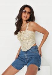 Missguided Fűzős Virágos Felső Kmc Xxj__xxs