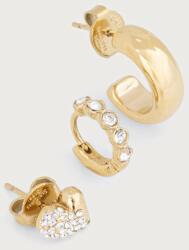 Guess set de cercei pentru femei din oțel inoxidabil MADISON pachet de 3 9BY2-AKDYLI_GLD (JUBS06.057JW)