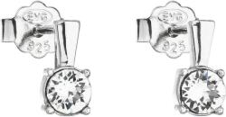 Evolution Group 31246.1 kerek Swarovski® kristályokkal (925/1000, 0, 8 g, fehér)