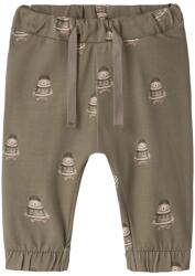 NAME IT pantaloni de timp liber pentru băieți cu imprimeu de ursuleți kaki (150280)
