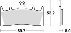 BRAKING fékbetétek, BRAKING (fékbetét fémes keverék CM66) 2 db/csomag - runder - 37 400 Ft