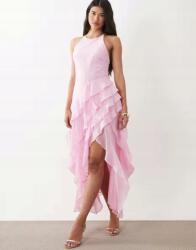 Forever New Aszimmetrikus Maxi Ruha Fodros B23 L