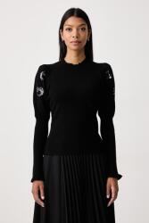 TWINSET pulóver női viszkózzal - fekete L - answear - 66 990 Ft