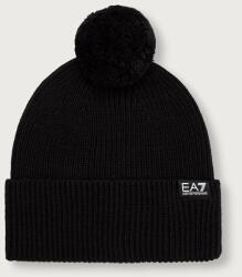 EA7 Emporio Armani beanie gyapjúval - fekete M - answear - 19 990 Ft