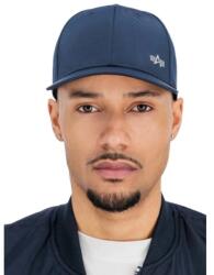 Alpha Industries Metal Label Cap sapka kék/króm unisex
