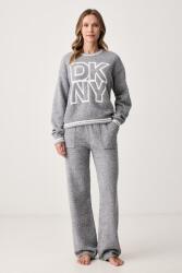 DKNY kétrészes pizsama női polár - szürke M - answear - 51 990 Ft