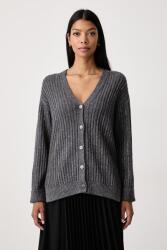 Twinset női kardigán gyapjú hozzáadásával - szürke S - answear - 104 990 Ft