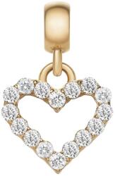 Daniel Wellington kristály medál Charm Heart White Crystal - arany Univerzális méret