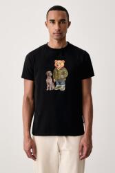 Baron Filou póló pamut - fekete XL - answear - 22 990 Ft