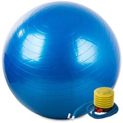 VG Yoga fitneszlabda, gimnasztikai labda pumpával, 65 cm, pumpával, kék (14172_N)