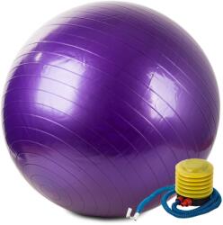 VG Yoga fitneszlabda, gimnasztikai labda pumpával, 65 cm, pumpával, lila (14172_F)