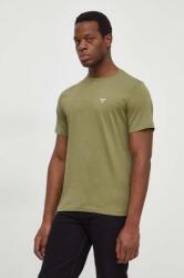 Barbour basic férfi pamut ESSENTIALS - zöld S - answear - 16 090 Ft