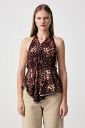 Juicy Couture halter női ABSTRACT ANIMAL MESH HALTER TOP - barna S