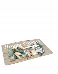 Shein lábtörlő happy camper felirat S07 40X60