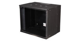 EQUIP Fali Rackszekrény - EWM-09-5440-B (19", 9U, 540x400mm, lapra szerelt, fekete) (EWM-09-5440-B) - ipkameradiszkont