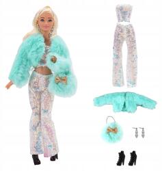  Flitteres Glamour Szett Szőrmével És Kiegészítőkkel Babi Babához 28-30 cm (UBB-SET-CEK1)