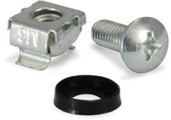 EQUIP Rackszekrény kiegészítő - 922491 (Rack csavar készlet (kosaras anya + csavar), M6) 4db/csomag