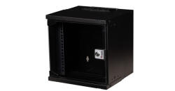 EQUIP Fali Rackszekrény - EWM-06-3030-B (10", 6U, 300x300mm, lapra szerelt, fekete) (EWM-06-3030-B) - ipkameradiszkont