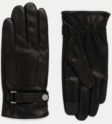 Calvin Klein bőr kesztyű - fekete L/XL - answear - 35 990 Ft