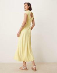  Asos Design Sárga MIDI Ruha Rövid Ujjú B23 S/m