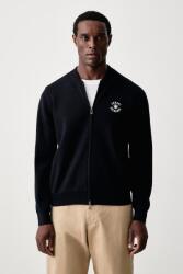 Giorgio Armani férfi kardigán gyapjú hozzáadásával - sötétkék XL - answear - 74 990 Ft