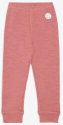 Viking Kids gyerek alsó gyapjú hozzáadásával Soft Baselayer Merino Pants - rózsaszín 122