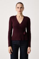 Morgan női kardigán viszkózzal - burgundia M - answear - 20 990 Ft
