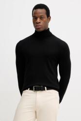 Sisley gyapjú pulóver - fekete S - answear - 30 990 Ft
